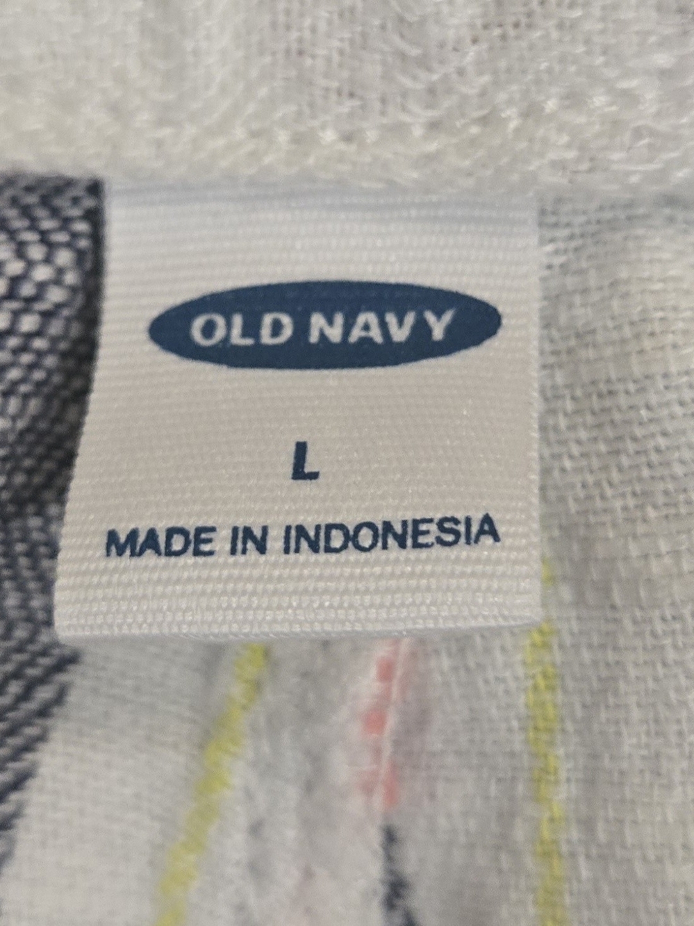 Old Navy Striped Multicolor Linen Blend Lounge Pants - Picture 3 of 6